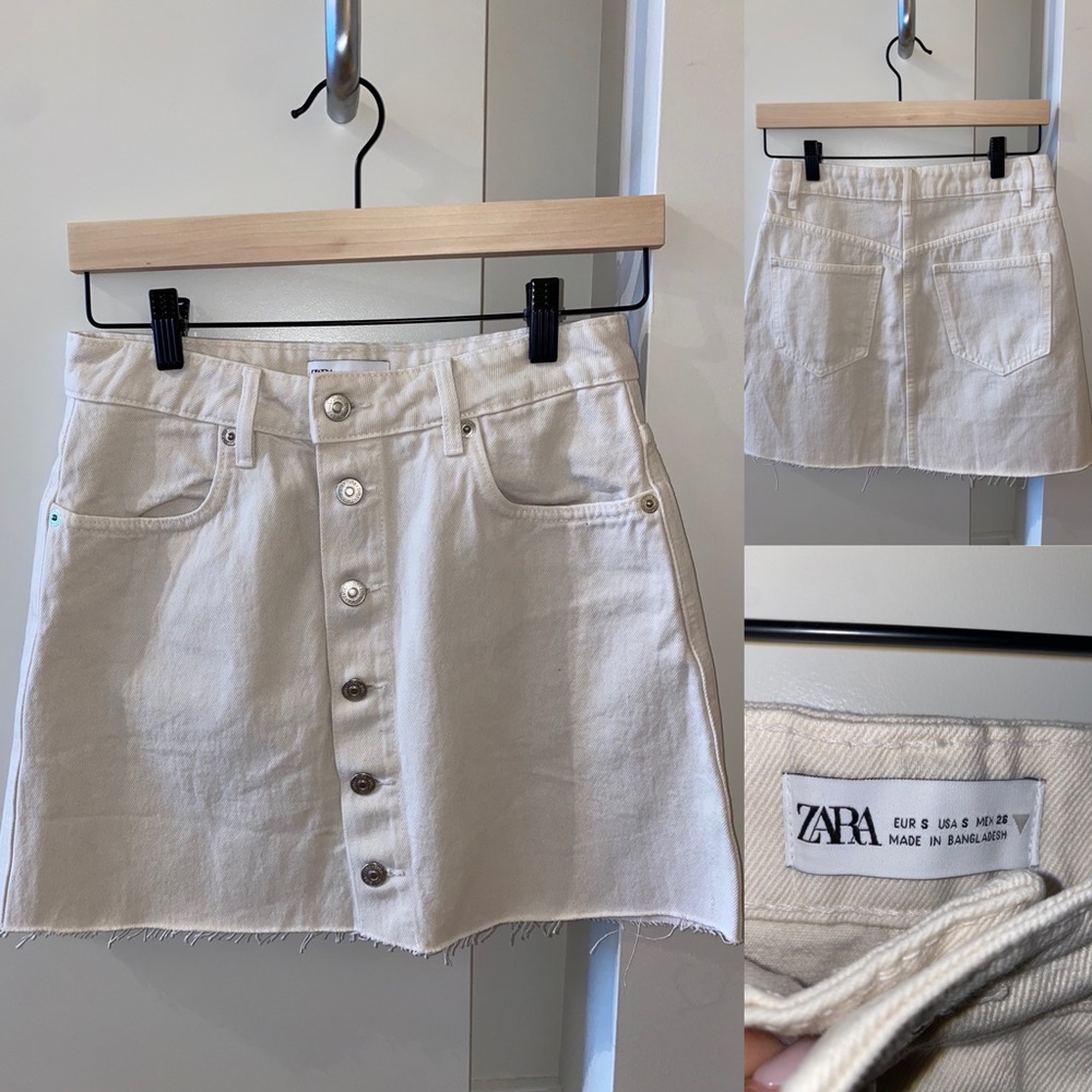 Beige Khaki Zara Skirt